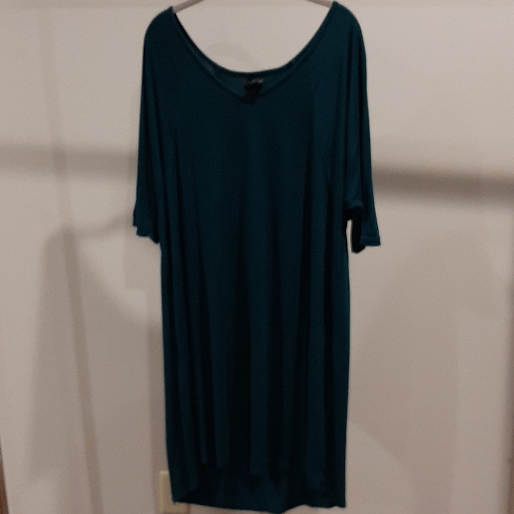 Agnes and Dora dark teal high low tunic